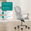 OLIXIS Home Office Chair, Mesh Desk Chair, Ergonomic Lumbar Support, 18.5"D x 20.08"W x 41.5"H