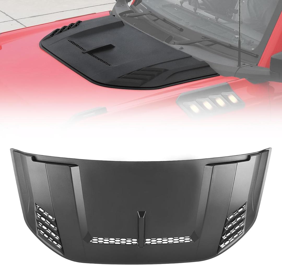 Hood Scoop Cover for Ford bronco 2021-2026 2/4 door, ABS Plastic matte black hood scoop grille for Ford bronco 2021 2022 2023 2024 2025 2026 (Not fit for Ford Raptor and Sport)