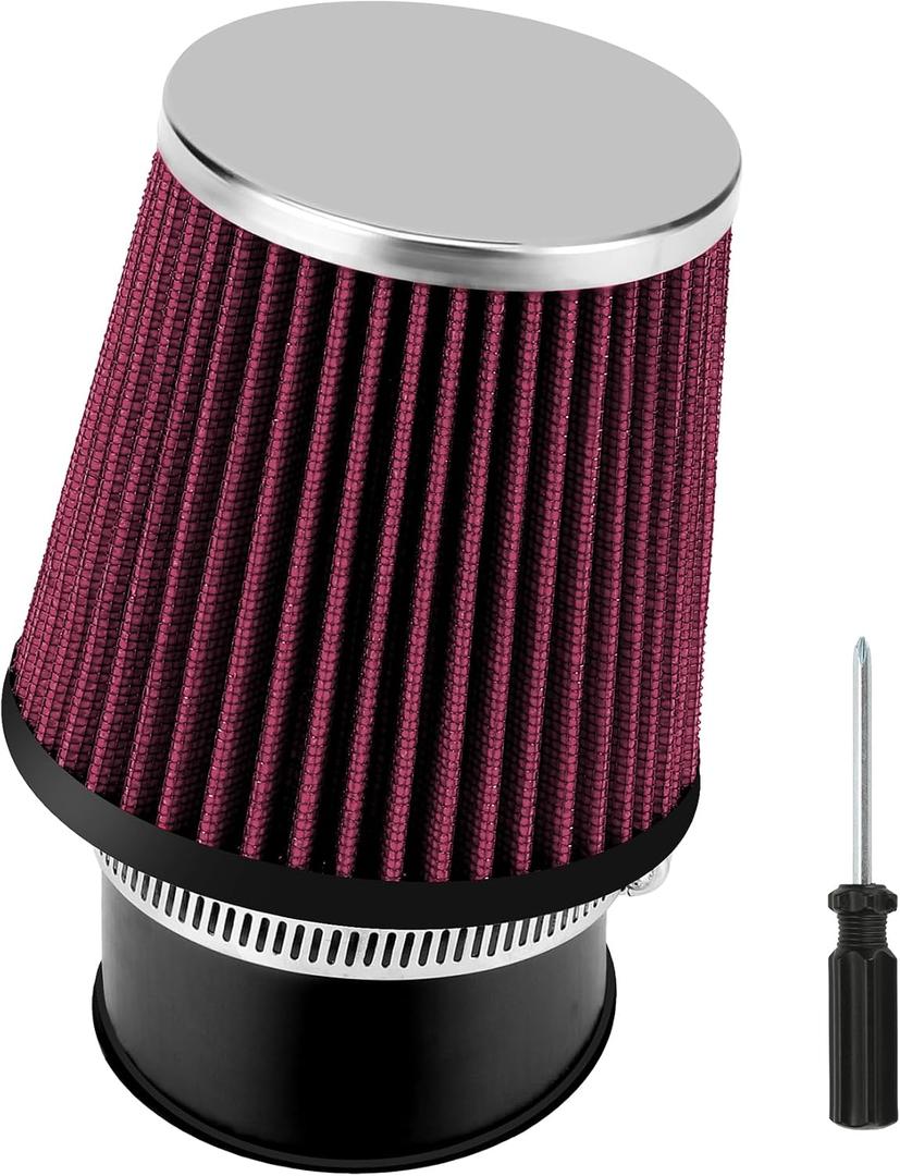 FVRITO Mini Bike Air Filter Cleaner Kit for Predator 212cc 224cc Coleman CT200U CT200U-EX BT200X KT196 Go Kart Baja Warrior MB200 196cc GX160 GX200 420cc GX390 Clone Engine Performance Parts Red