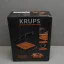 KRUPS 4-Slice Belgian Waffle Maker: Stainless Steel, 5 Browning Levels, Audible Ready Beep, Removable Plates, 1200W, Silver/Black, Large Waffle Maker Family Size, Great for Family Breakfasts