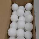 Hanaive 100 Pack Table Tennis Balls Multi Colored 40mm Plastic Balls Bulk Washable Small Game for Carnival Pool Games, Party Decoration Pet Toy (White)