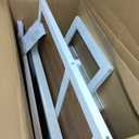Cat Window Box Catio, Outdoor Indoor Cat Enclosure with Clear Panels, Mesh Sides & PVC Curtain, Universal Window Perch for Windows 25"43", Window Catio for Sunbathing, Napping & Overlooking,Walnut
