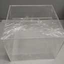 Clear Acrylic Card Box with Slot Premium 10 10 7 in, Thick 4 mm DIY Wedding & Event Keepsake Box (Blank, No Print) for Receptions, Fundraisers & Graduation