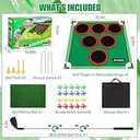 Battle Golf Game - Chip and Stick Golf Game Indoor Outdoor,Includes 20 Velcro Golf Balls, Putting Mat & Carrying Bag, Home Golf Target Games Backyard Games for Young Adults, Fathers & Golfers