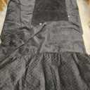 Arfntevss Waterproof Sectional Couch Covers L Shape Washable Velvet Sofa Cover for Sectional Non Slip Large Corner Slipcovers Dog 6 Pcs Universal U Shaped Furniture Protector (Black, XX-Large)