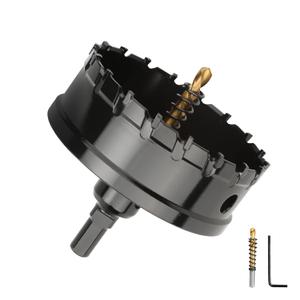65mm (2-9/16 inch) Carbide Hole Saw,Metal Steel Hole Saw,Stainless Steel Drill Bit, Hole Cutter for Stainless Steel,Sheet Metal and Iron,Black (65mm (2-9/16 inch))