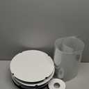 Zentriqlla 6 Pack Clear Cake Box with Ribbon, Round Transparent Tierd Cake Carrier, 10x10x9 inches Black Bakery Gift Boxes for Pastries with Lid and Black Board, Display Wedding Gift Packaging