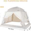 Bed Tents Canopy Bed Privacy Dream Tent for Cozy Indoor Sleeping, Light-Reducing,and Breathable, with 4 Doors Floor Tent Bed Twin