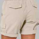 ANRABESS Womens Summer Shorts 2025 Dressy Casual Hiking Cargo Shorts Trendy Outdoor Outfits 6 Pockets (L)