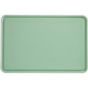 KitchenAid Classic Plastic Cutting Board with Perimeter Trench and Non Slip Edges, Dishwasher Safe, 12 inch x 18 inch, Green