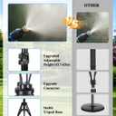 Rafow Standing Misters for Outside Patio - Adjustable Height 3.6-5.2FT Misting System Line 26.5FT Portable Water Misters for Cooling Outdoor with Tripod Base Stand Mister for Backyard Pool BBQ Party