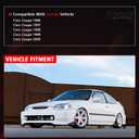 Door Window Weather Molding Trims, Weatherstrip Window Belt Molding Driver and Passenger Side Compatible with Honda Vehicle Civic Coupe 1996-2000 Replace# 72410-S03-003 72450-S03-003