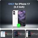 jaroco Magnetic for iPhone 17 Case, [Compatible with MagSafe][Military Grade Drop Protection][Heavy Duty Protection][Non-Slip][Shockproof] 2-Layer Durable Bumper Phone Case 6.3''-Dark Purple