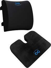 Everlasting Comfort Memory Foam Car Seat Cushion - Tailbone Pain Relief, Driving Seat Cushion for Short People - Office, Wheelchair, Gaming Chair, Travel - Non-Slip, Washable Cover