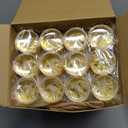 60 Sets Mini Crown Candy Boxes with Thank You Tags and Twine Plastic Candy Containers Storage Boxes Decorative for Wedding Baby Shower Party Princess Birthday Supplies (Gold)