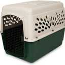 Petmate Ruffmaxx Dog Kennel Pet Carrier & Crate 36" (50-70 Lb), Outdoor and Indoor for Large, Medium, and Small Dogs - Made from Durable Recycled Material w/ 360-Degree Ventilation, Made in USA (Green)