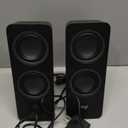 Logitech Z207 2.0 Stereo Computer Speakers with Bluetooth (9.5"x3.5"x4.9", Black)