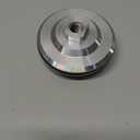 2pcs 4 Inch Aluminium Backer Pad with 5/8”-11 Thread Hook and Loop Backing Pad for Polishing