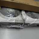Bionaire Window Fan with Reversible Airflow Blades 3-Speed Settings, Programmable Thermostat, LED Display, Remote Control, Fits 2436" Windows, No Assembly Required