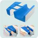 KAAMOS Hip Abduction Pillow, 2-in-1 Hip Replacement Pillows After Hips Surgery, Abductor Wedge Pillows for Legs Separator, Knee Surgery Replacement Recovery Aids, Abduction Foam Wedge with Straps