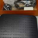 XXL 12.2" Rain Shower Head with Handheld Spray Combo, High Pressure Rainfall Shower Head, Height Adjustable Dual Shower Head, Luxury Waterfall Showerhead Bathroom (Black-Stripe)