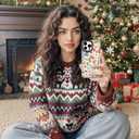 for iPhone 16 Case, Mediterranean Food Collage, Cute Soft Slim TPU Compatible with MagSafe, Military-Grade Drop Protection & Camera Protection for Women Girls (FancyCut)