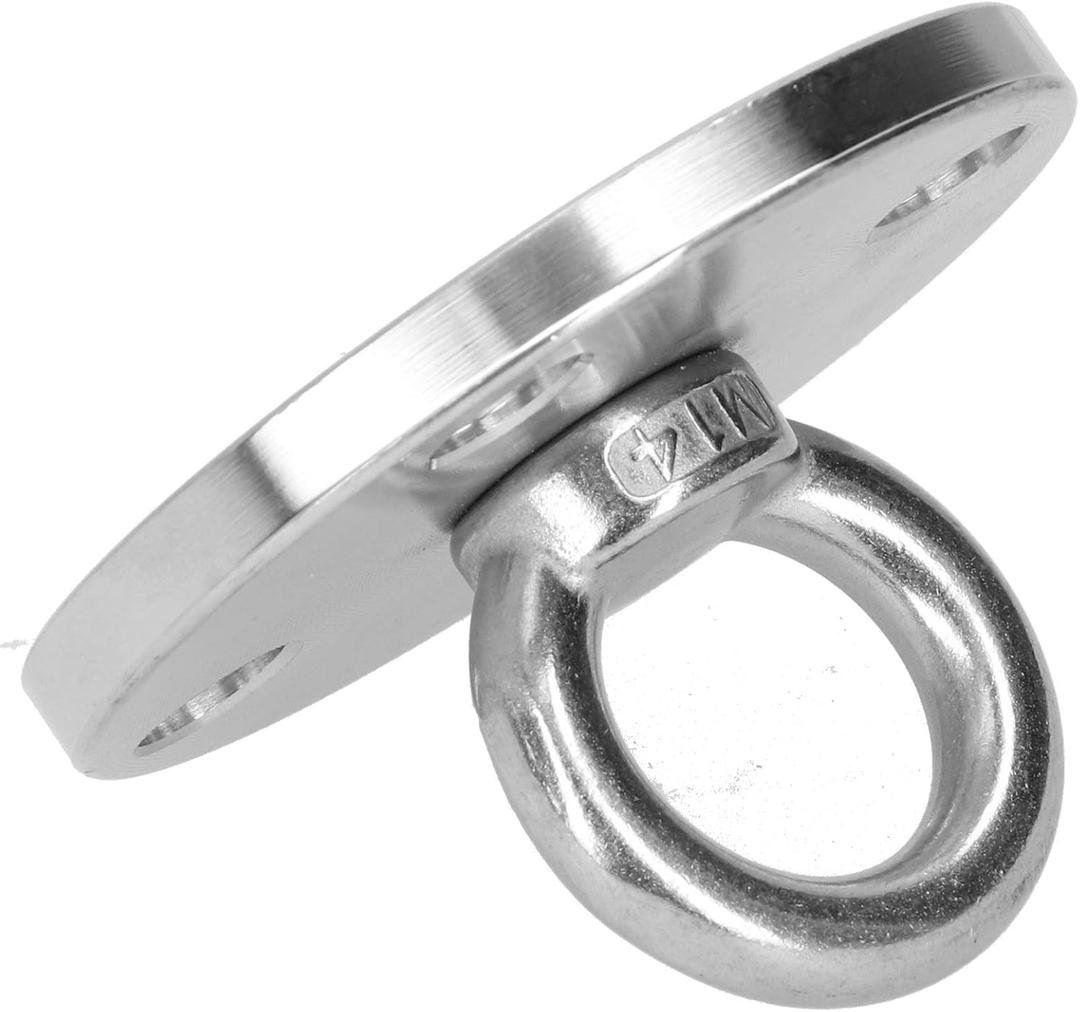 Fdit 304 Stainless Steel Ceiling Mount Hook, 500kg Heavy Duty Wall Bracket for Yoga Hammock Swing Aerial Fitness Sandbag Climbing Rope (DG-08)