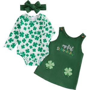 Ayalinggo Valentines Baby Girl Outfit Long Sleeve Romper Onesie Love Heart Overalls Shorts 2Pcs Valentines Day Clothes