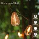 S14 Replacement LED Light Bulbs, Shatterproof & Waterproof 0.6W S14 LED Bulbs, Outdoor String Lights, E12 Base Patio Edison LED Light Bulbs, Warm White 2200K Plastic 70LM Non-Dimmable 50 Pack