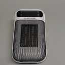 Space Heater, Small Plug in Electric Heater, Remote Wall Outlet Electric Space Heater with Adjustable Thermostat and Timer and Led Display, Compact for Office Dorm Room (Peal)