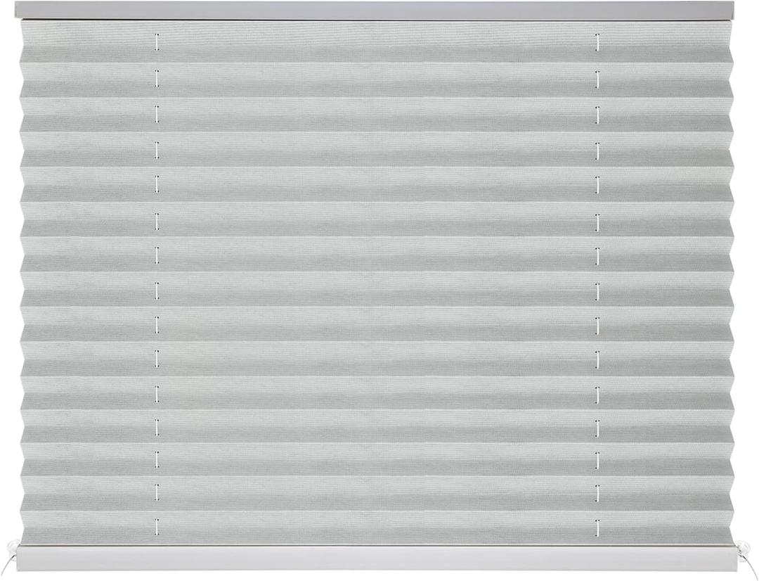 NOVINO RV Blinds for Camper Window,RV Shades Camper Blinds for Travel Trailers, Motorhome Pleated Window Shades-20 W x 24" L,Gray