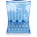 Waterpik Water Flosser 6 Count Replacement Tips With Case, Convenient, Hygienic and Sturdy for Easy Storage and Travel, Includes Precision, Orthodontic, Plaque Seeker Refill Heads Nozzles