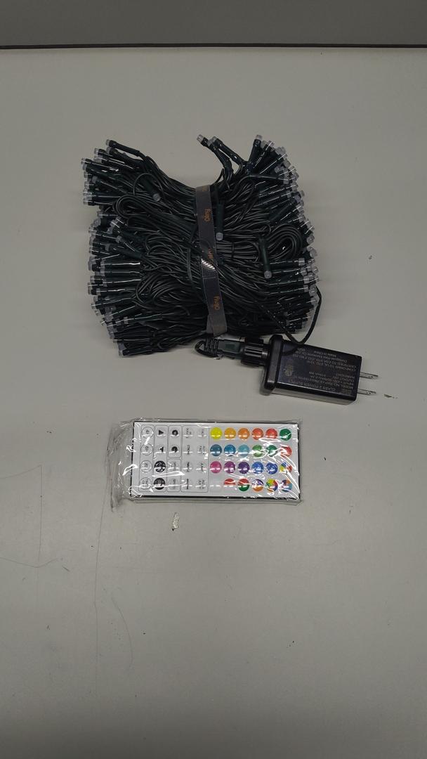 Ollny RGB Christmas Lights 600 LEDs 197 FT, 130 Modes Color Changing Christmas Tree Lights with Remote, Timer & Waterproof, Outdoor Christmas String Lights for Year-Round House Decorations