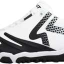 RIP-IT SwiftStep Ringor Pro Turf Softball Shoes (7.5, White/Black)