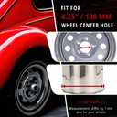 RTrhinotuning 4 PCS 4.25 in Stainless Steel Wheel Center Caps for 4.25 in / 108 mm Trailer Truck Rim Center Holes, Chrome Push Through Hub Caps 4.33 in Hight