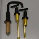 KOHLER K-14406-4-BL Purist Widespread Bathroom Sink Faucet, 3-Hole, Bathroom Faucets with Low Lever Handles and Low Gooseneck Spout, 1.2 GPM, Matte Black