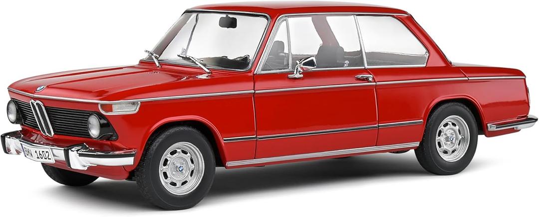 Solido 1:18 Scale Diecast BMW 1602 Red 1971 Model S1808601