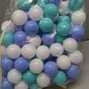 MoonxHome Ball Pit Balls for Toddlers, BPA Free Crush Proof Plastic Toy Balls for Ball Pit, Children's Pool Water Toys, Macaron Ocean Balls for Play Tent 2.15 Inch Pack of 100 200 500 800 1000 (M-green&blue)