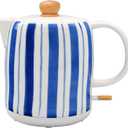 1.0-Liter Ceramic Electric Kettle, 1000W Rapid Boil, Tea Kettles Pot & Hot Water Boiler For Coffee & Tea, Teapot Auto Shut-Off, Boil-Dry Protection(A24)