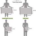 MUSH 100% Rayon derived from Bamboo Light Weight Turkish Style Towels: Ultra Soft, Super Absorbent, Bath Towel for Home & Travel (Large, Navy, Peach, Dk. Green, Aqua)