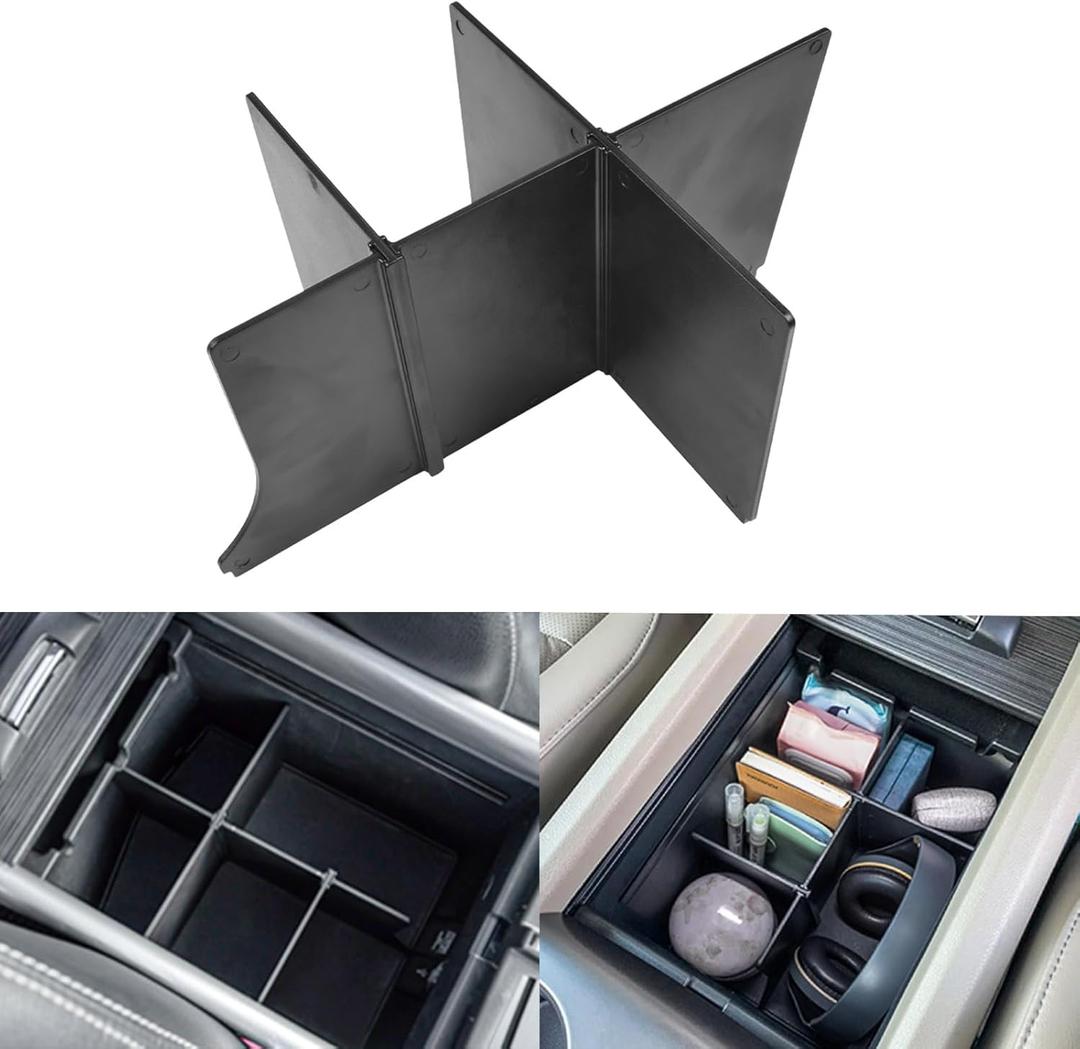 EDBETOS Armrest Divider Compatible with Honda Pilot 2016-2022 / Ridgeline 2017-2023 / Honda Passport 2019-2023 Center Console Organizer Insert AccessoriesCustom Design