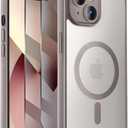 Designed for iPhone 13 Case, Compatible with MagSafe, with Privacy Screen Protectors X2, [Camera Protection] [15FT Military Drop Protection] Shockproof Phone Case, 6.1", Natural Titanium