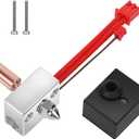 Creality Official Sprite Extruder Upgrade Heater Block Kit High Temperature Pro 300℃ Titanium Heatbreak Plated Copper Nozzle Compatible with Creality Ender 3 S1/Ender3 S1 Pro/CR10 Smart Pro