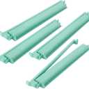 4 Pcs 18.7 Inch Acrylic Mahjong Tile Racks with Pushers for Game Night American Mahjong Racks Tile Set for Mah Jong Lovers and Beginners(Mint Green)