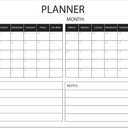 Wall Calendar Large Wet & Dry Erase Laminated Two Month Wall Planner, Size 36" x 24" (Tube shipping)