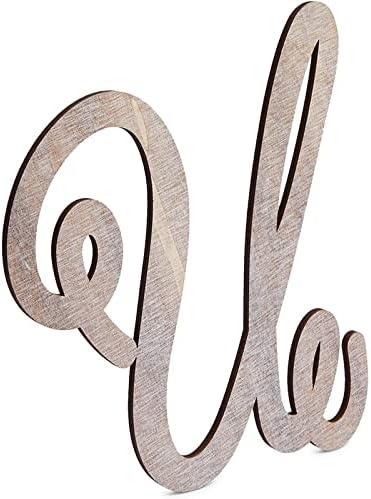 Bright Creations 13-Inch Unfinished Wooden Monogram Letter U, Rustic-Style Home Decor, Paintable Wood Alphabet Letters for Custom Signs, Party Decorations, Crafting and Art Supplies