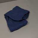 MADIZZ Set of 2 Short Chenille Throw Pillow Covers 24x24 Inch Denim Blue Soft Decorative Cushion Cover for Sofa Bedroom Pillow Shell