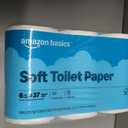 Amazon Basics 2-Ply Soft Toilet Paper, 30 Rolls (5 Packs of 6), 350 Sheets per Roll, Septic Safe, Equivalent to 185 Regular Rolls