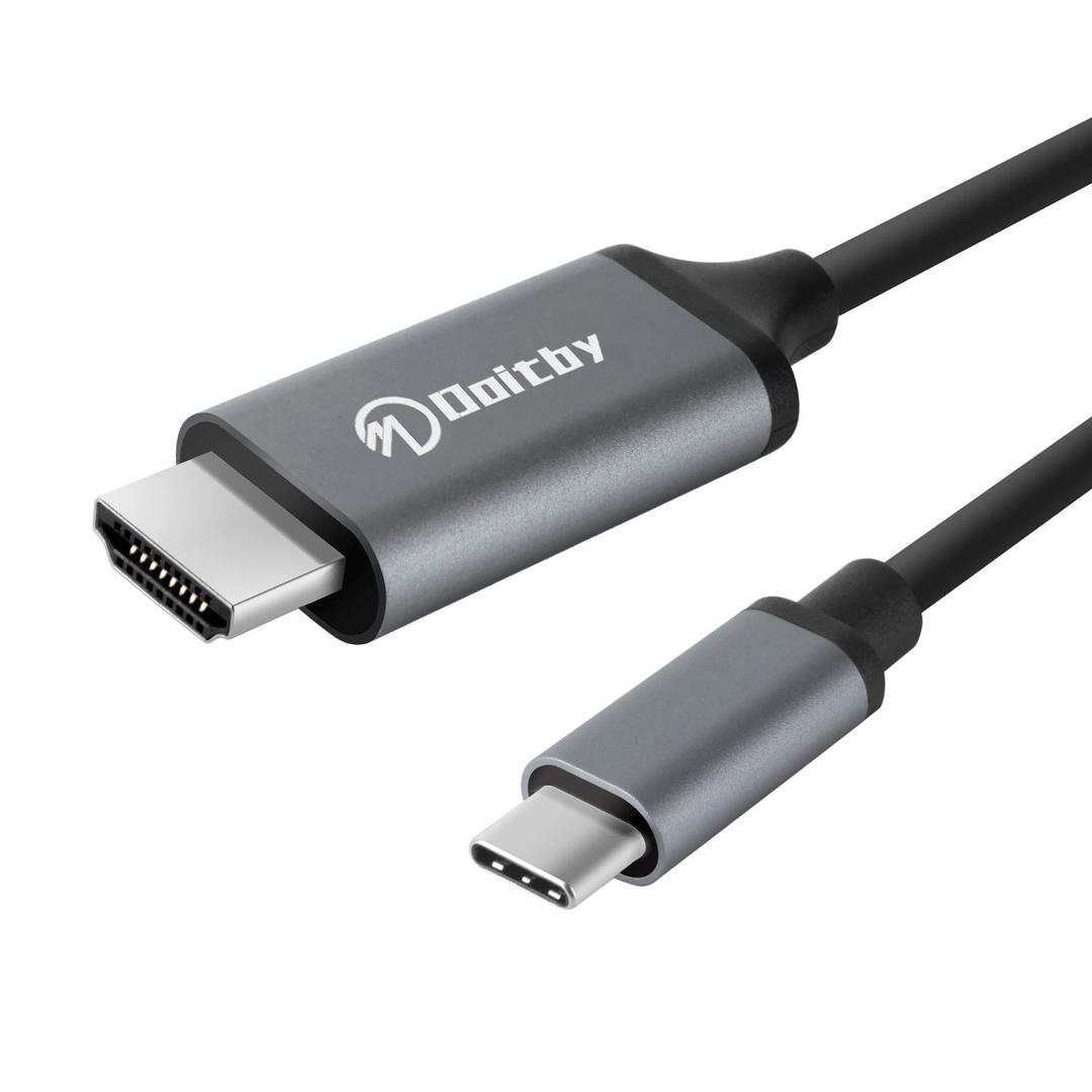 S25/S24/S23/S22/Note 20 to HDMI Cable for Samsung Galaxy, USB Type C to HDMI Cable Thunderbolt 3/4 Compatible with iPhone 16/15, MacBook, iMac, Surface, Dell and More -6FT 4K