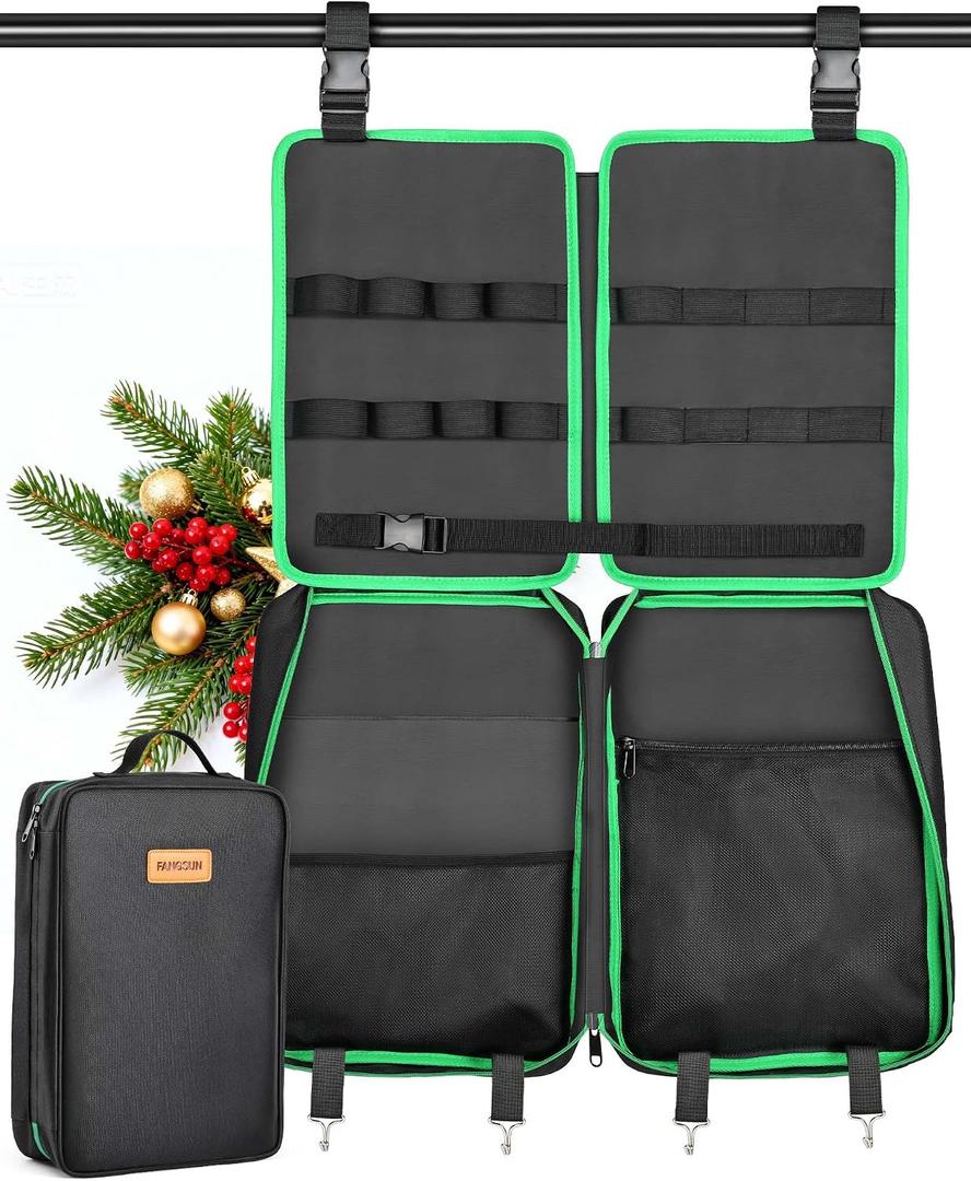 FANGSUN Camping Cooking Utensils, 16 PCS Portable Camping Kitchen Set with Grill Accessories, Camp Gifts for Men Dad, New Year‘s Presents for RV, Hiking, Picnic, Backpacking